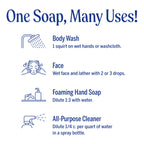 Dr. Bronner's Magic Soap - Pure-Castile Liquid Soap (Eucalyptus, 16 ounce, 2-Pack) -Regenerative Organic Certified Oils, 18-in-1 Uses: Body, Hair, Laundry, Pets & Dishes, Concentrated, Vegan, Non-GMO