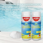 PROFELIZ Non-Chlorine Shock for Hot Tubs, Spas & Pools,Fast-Acting Chlorine-Free Oxidizer Treatment,Clear Cloudy Water,2 Pack, 5.5 lb Total