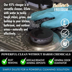 Nature's Freedom 45% Concentrated Vinegar, NSF Certified, 1 Gallon with Garden Pump Sprayer