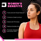 Jawzrsize Jaw Exerciser for Women - Double Chin Reducer, Facial Toner, Neck Exerciser for Younger and Healthier Look Helps Reduce Stress and Cravings Jawline Trainer (Ladies Kit)
