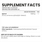 AMALTH Apricot Extract Supplement Capsules (25:1) 120 Capsules 500mg per Capsule, 1000 mg Servings (Pack of 1) (Herbal, Vegan, Non-GMO and Gluten Free)