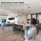 LEVN Wireless Headphones for TV Watching, TV Headphones Wireless for Seniors with Transmitter Charging Base, Hearing-impaired, No Audio Delay Blutooth 5.2, Plug and Play, Gifts for Elderly