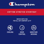 Champion Men's Everyday Cotton Stretch Boxer Briefs, 5-Pack