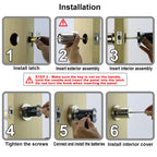 BOTHSTAR Keypad Door Knob with Key,Keyless Entry Door Lock, Code Locks Door Knob, Auto Lock,50 User Code, for Home,Office,Hotel,Bedroom,Garage,Not Deadbolt