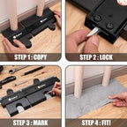 Saker Connection Profile Gauge,Contour Gauge Duplication,Precisely Copy Irregular Shape,Irregular Woodworking Tracing,Must Have Tool for DIY Handyman, Construction (5+10 INCH Connection)