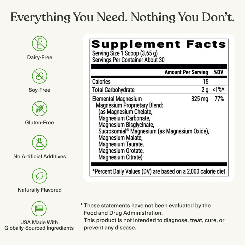 BIOptimizers Magnesium Breakthrough Drink - 8 Forms of Magnesium, Electrolytes, Sleep Health, Stress, Muscle Recovery, Heart Support | Glycinate, Citrate, Malate - Fruit Punch