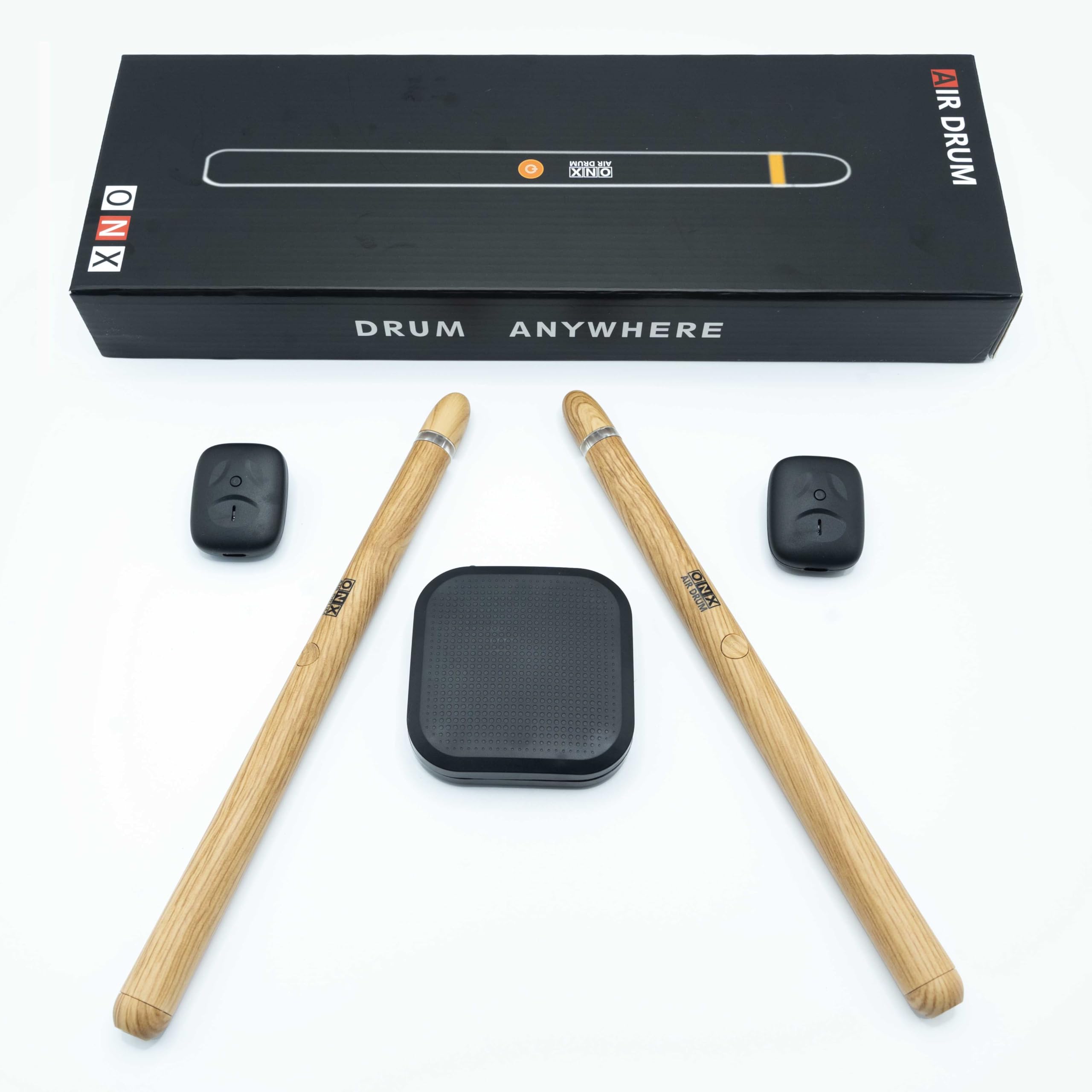 Electric Drumsticks Air Drum Sticks 4rd Gen Virtual Air Drum with Drumsticks, Pedals, Bluetooth and 8 Sounds, Electronic Drum Set for Adults, Children, Gift