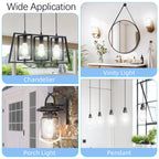 GvvooHome Dimmable LED Edison Bulb, E26 Light Bulb 60 watt Equivalent, Soft White 2700K, ST58 Vintage Light Bulbs, 90+ CRI, E26 Medium Base, Clear Glass, 4 Pack
