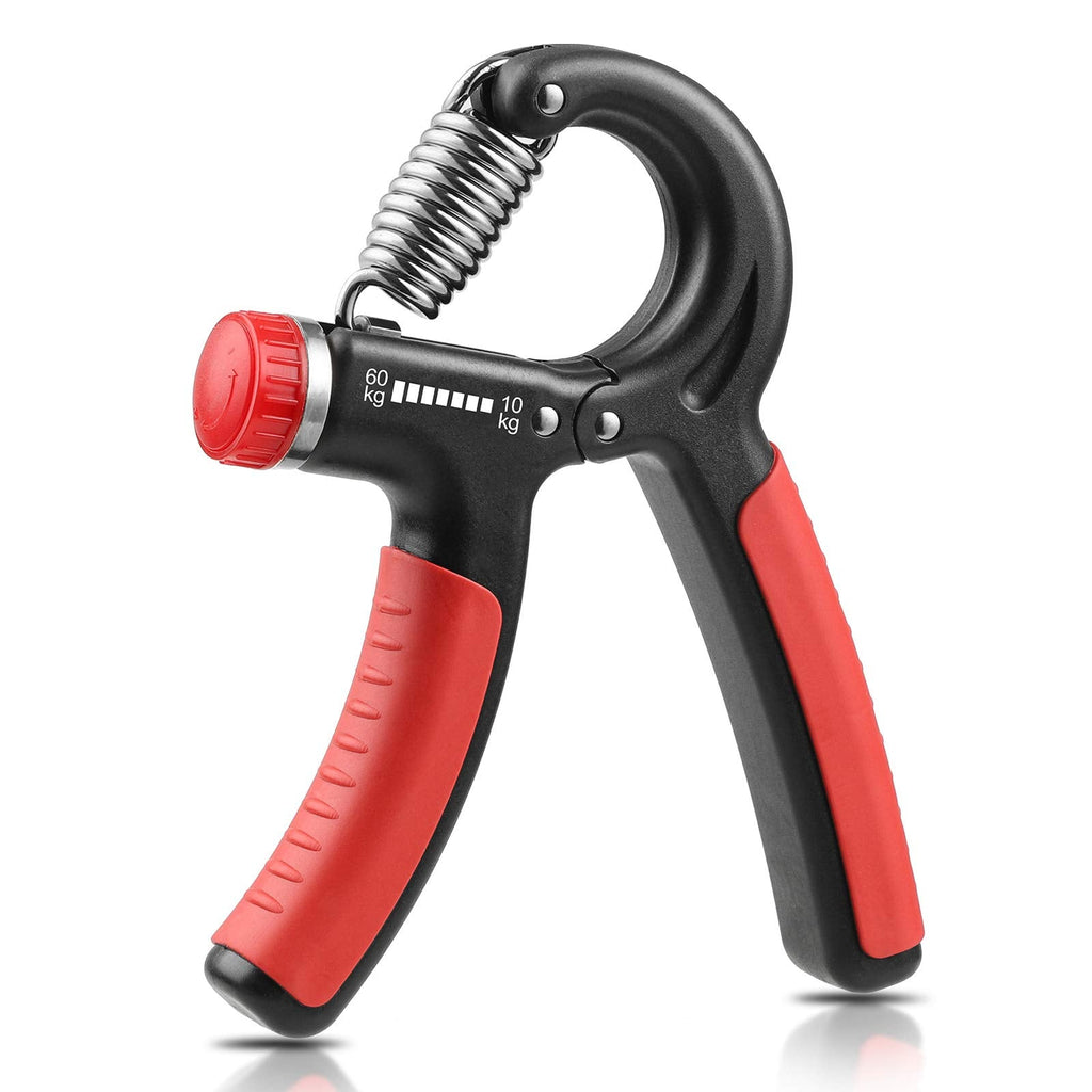 NIYIKOW Grip Strength Trainer, Hand Grip Strengthener, Grip Strengthener, Adjustable Resistance, Forearm Strengthener, Perfect for Musicians Athletes (Orange, 1 Pack)
