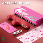 Toendi Rabbit Vibrator G Spot Sex Toys Thrusting Dildo Rose Toy for Women