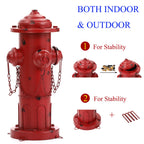 16" H Metal Fire Hydrant for Dogs to Pee On, Vintage Dog Fire Hydrant Post