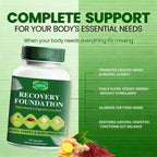 Boreome Zafira Recovery Foundation Capsules – Clear Mental Fog, Reduce Hair Loss & Boost Digestion | Clinically Tested, All-Natural Ingredients，Non-GMO, 60 Capsules
