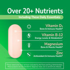 Sentry Adult Multivitamin & Multimineral Supplement, Daily Vitamins for Men & Women, Essential Vitamins & Minerals, Immune, Energy & Bone Health Support, Gluten Free, 300 Tablets