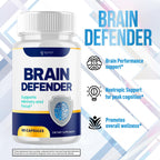(2 Pack) Brain Defender Supplement Pills, Official Brain Defender Advanced Formula Nootropic Capsules, All Natural Health and Wellness Support Formula Maximum Strength Braindefender (120 Capsules)