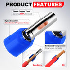 AIRIC 1000 Pcs Wire Ferrule Connectors 22 Gauge