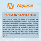 Neporal MagicGlow Rechargeable Light Bulbs with Remote, 3 Colors Shift + Dimmable Battery Powered Light Bulbs, USB Rechargeable, A19 Standard Emergency LED Light Bulbs, 15W, Up to 24 Hours, 2 Pack