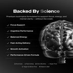 Nitro Nootropic Pouches - Energy + Focus Pouches - 100mg Caffeine, Alpha GPC, Cognizin® Citicoline, L-Theanine, Vitamin B12 - No Sugar, Nicotine-Free - 20 Pouches Per Can - 5 Pack - Orange Citrus