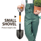 Small Garden Shovel Mini Kids Digging Shovel with Overall Length 28 inches Shovel for Digging, Beach Shovels. Gardening Tools with D-Handel