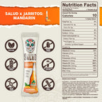 Salud x Jarritos 2-in-1 Hydration Packets + Immunity Electrolytes Powder, Mandarin - Agua Fresca Drink Mix, Elderberry, Dairy & Soy Free, Non-GMO, Gluten Free, Vegan, 1g Sugar (15 Servings)