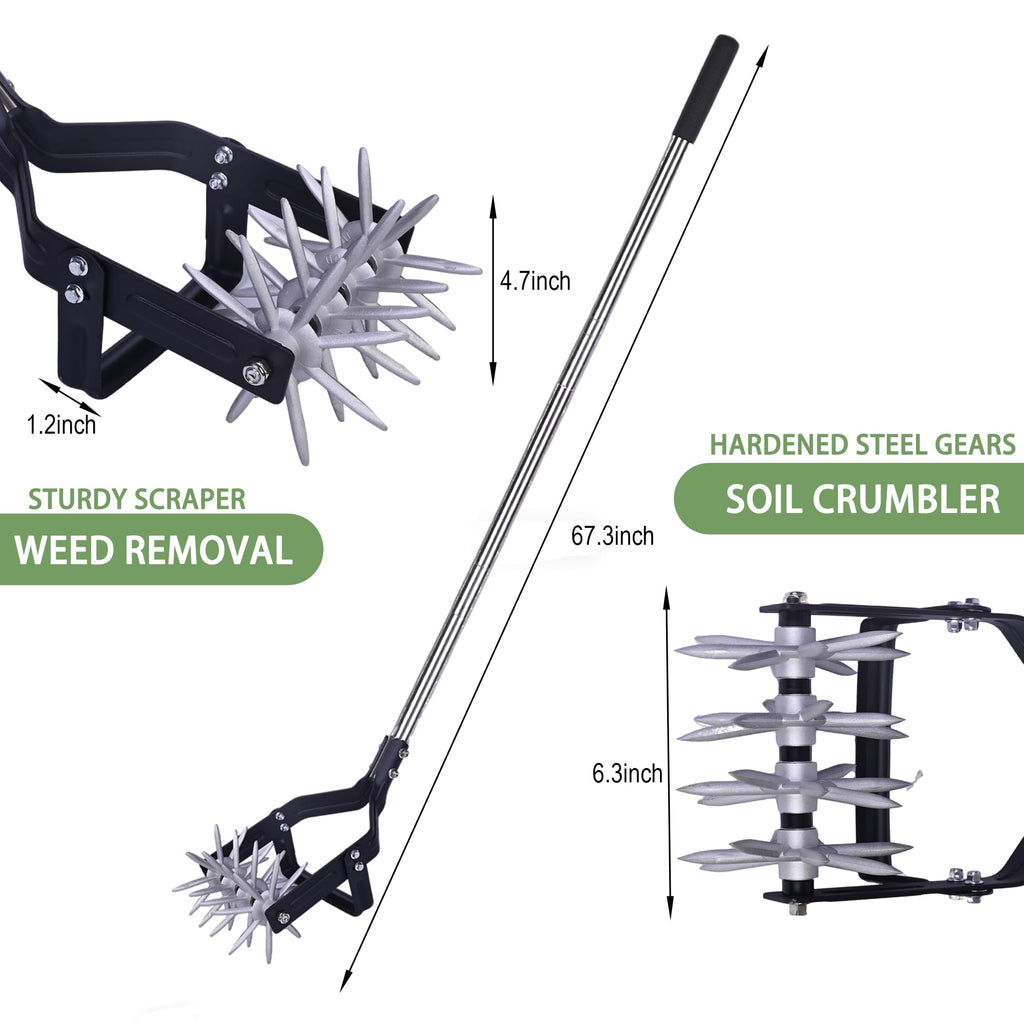 YEELOR 2‑in‑1 Rotary Cultivator for Tilling and Weeding