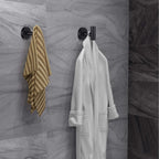 Homagic Bathroom Robe Towel Hooks Coat Matte Black Wall Hook Stainless Steel Heavy Duty Door Hanger Towel Robe Clothes Cabinet Closet Sponges Hook for Bathroom Bedroom Kitchen Hotel Pool 16 Packs