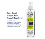 Proven Insect Repellent Spray for Mosquitoes, Ticks & Black Flies - (2 Pack) 6 fl oz - DEET Alternative Mosquito Repellent - Up to 12-Hour Protection - Great for Camping or Hiking - Odorless