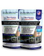 2-Pack Value BUNDLE of Drain Field Cleaner Tablets by Dr Pooper. Clears Septic Tanks and Drain Fields of Tough Clogs, Scum, Sludge AND Eliminates Odors FAST - Aerobic & Anaerobic Systems, Just Flush