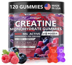 Crasye Creatine Monohydrate Gummies Complex 8000 MG for Men Women, Creatine Gummy with Taurine BCAA for Energy Support and Muscle Strength, Sugar Free Pre-Workout Supplement