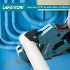 Libraton PVC Pipe Cutter, Up to 2-1/2", Ratchet Pipe Cutter Heavy-Duty, Pex Cutting Tool for Cutting PEX, PVC, PPR Plastic Hoses and Plumbing Pipe