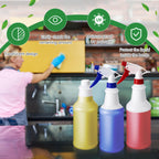 Honeydak 10 Pcs Chemical Resistant 32 oz Bottles, Hdpe Plastic