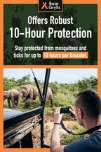 Bear Grylls Mosquito Repellent Bracelets | DEET-Free | 10 Pack