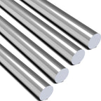 YOXMULK 4pcs 304 Stainless Steel Round Rods 1/2" Dia x 10" Length,Metal Solid Shaft Rods (4, 1/2 x 10)