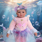 BABESIDE 15 Inch Mermaid Baby Doll Girl with Removable Set and Accessories