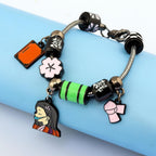 SONGCHANGJEWELRY Nezuko Bracelet – Colorful Charm Beads Inspired by Anime Slayer – Anime Gift for Fans and Collectors