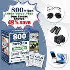 800 Count Lens Wipes for Eyeglasses – Pre-Moistened, Individually Wrapped Eyeglass Cleaning Wipes – Scratch-Free, Streak-Free Glasses Cleaner Wipes for Sunglasses & Camera Lens – Bulk Pack