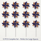 250th Anniversary USA Freedom Wind Spinners, Patriotic Pinwheels Red White Blue Decor for 4th of July Memorial Day Yard Lawn Parade Party, 12Pcs America 250 Decorations 1776-2026