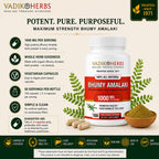 Vadik Herbs Organic Bhumy Amalaki, 100 Caps, Liver Support 1000mg