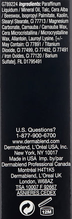 Dermablend Quick-Fix Body Makeup Full Coverage Foundation Stick, Water-Resistant Body Concealer for Imperfections & Tattoos, 0.42 Oz