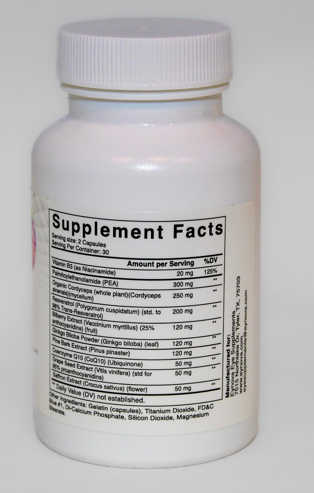 Eynova Eye Supplements - EyNerve Pro - Pressure and Optic Nerve Support