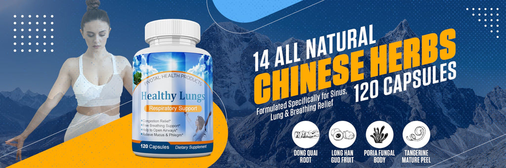 Healthy Lungs 120 Capsules - Improve Lung Function, Breathe Better, Stop Mucus, Phlegm and Allergies Quickly. Get Relief Fast with Healthy Lungs an All Natural Lung Health Supplement