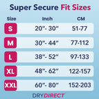 Dry Direct Noir Ultimate Protective Underwear (XLarge - Pack of 14) by Parentgiving