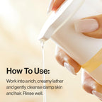 The Honest Company Shampoo & Body Wash, Tear-Free, Fragrance-Free, 18 fl oz