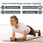 Paleo Pro O.G. Blend Premium Beef Organs Capsules, Kidney, Heart, Liver, Spleen and Pancreas from Grass Fed & Pastured Cows, Dietary Supplement, No GMO, 180 Capsules (Beef Organ Complex)