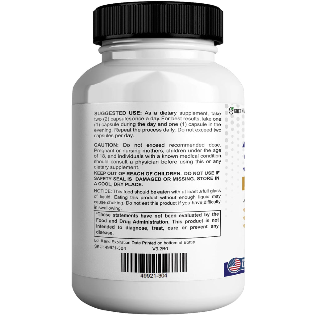 GREENVIFY Aqua Sculpt Max Maximum Strength Dietary Supplement, 60 Capsules, Natural Support, 30 Day Supply (2)
