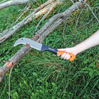 Fiskars 19" Brush Axe, 10" Curved Blade, Machete for Cutting Tree Branches