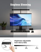 SUPERDANNY LED Desk Lamp for Office Home, Eye-Caring Desk Light with Adjustable Gooseneck, 12W Touch Control Dimmable Brightness, Architect Clamp Lamp with USB Adapter for Reading Study Workbench