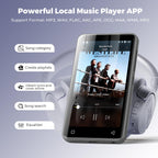 160GB MP3 Player with Bluetooth and WiFi, innioasis Music Player with Spotify,Pandora,Amazon Music,4" Touch Screen Android MP4 MP3 Player for Kids with Libby,Audible,Spotify Kids(Black)