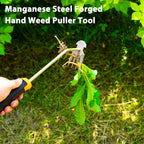 Dotet Garden Uprooting Weeding Tools - 3 Pack Hand Held Weeder Puller Tool Set, Rubber Handle, Weed Remover for Garden Farm Weeding
