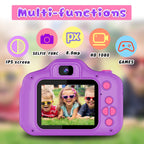 Seckton Upgraded Kids Selfie Camera, HD Digital Video Camera for Kid-Purple
