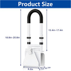 Adjustable Bathtub Safety Rail, Bathtub Handle Grab Bar with Non-Slip Grip for Seniors, Elderly, Fits 3.1 to 6.7 Inch Tub Walls, Supports 300 lbs